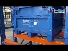 쌓일 수 있고 접을 수 있는 저장 스틸 와이어 메시 팔레트 케이지 작업 빈 와이어 메시 팔레트 컨테이너