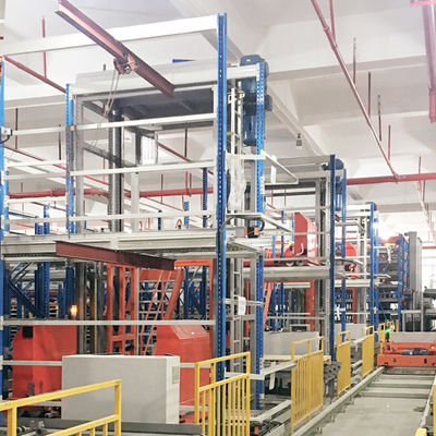 양방향 무선 셔틀 카트 및 캐리어 ASRS 자동 창고 및 검색 시스템 팔레트 러너 랙 시스템