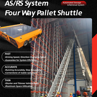 B13 ASRS 4차선 셔틀 시스템 중량용 고자동화 창고 저장소 철선 셔틀 래킹