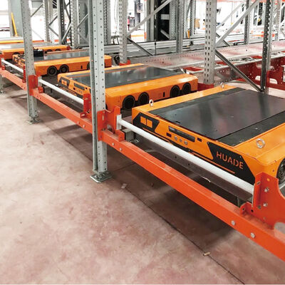 4차원 라디오 셔틀 차 4차원 셔틀 팔레트 ASRS 자동 저장 및 검색 시스템 팔레트 러너 래킹