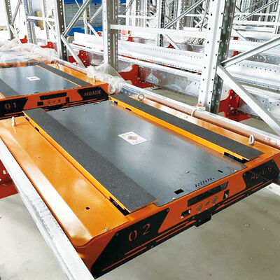 4차원 라디오 셔틀 차 4차원 셔틀 팔레트 ASRS 자동 저장 및 검색 시스템 팔레트 러너 래킹