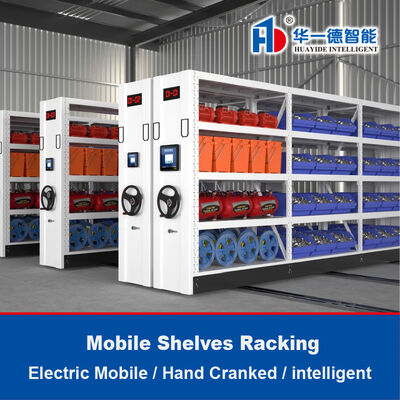 전기 이동 선반 래킹 핸드 크랜크 컴팩트 이동 선반 고밀도 선반