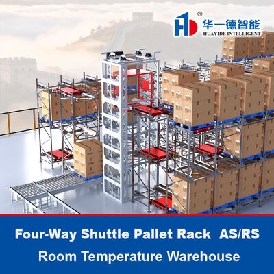 4방향 셔틀 팔레트 ASRS 상온 창고 자동 창고 및 검색 시스템 라디오 셔틀 랙