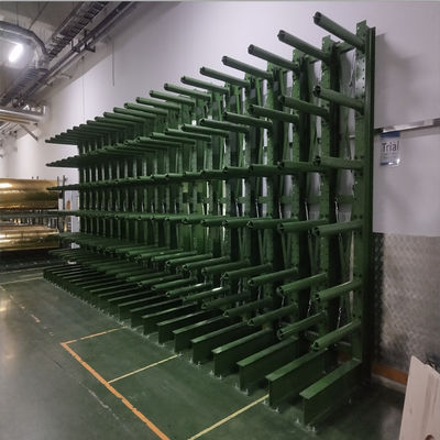 Q345 강철 양면 캔틸레버 랙 1000kg, 견고한 기둥 포함